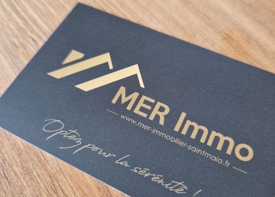 Création du logotype pour l'agence MER Immobilier à Saint-Malo