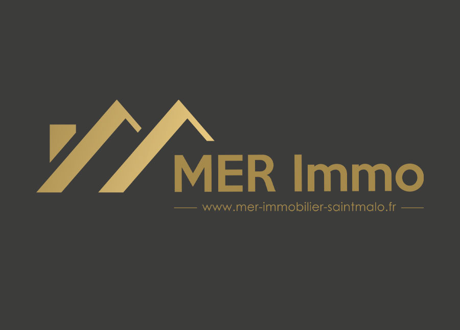 Création du logotype pour l'agence MER Immobilier à Saint-Malo