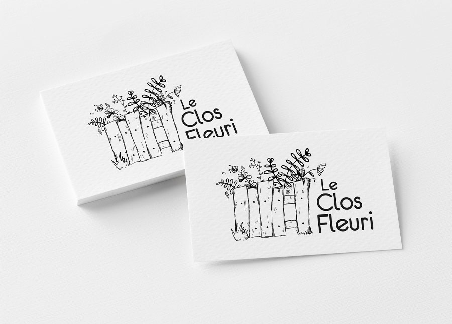 Création du logotype pour le producteur Le Clos Fleuri à Dinan