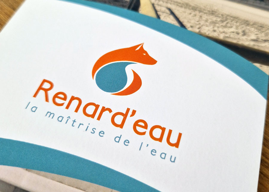 Création du logo de Renard'eau à Saint-Malo